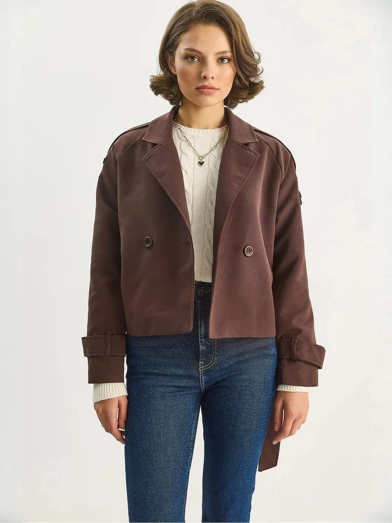 بيانكو لوتشي معطف ترنش فضفاض من لوتشي بحزام ربط