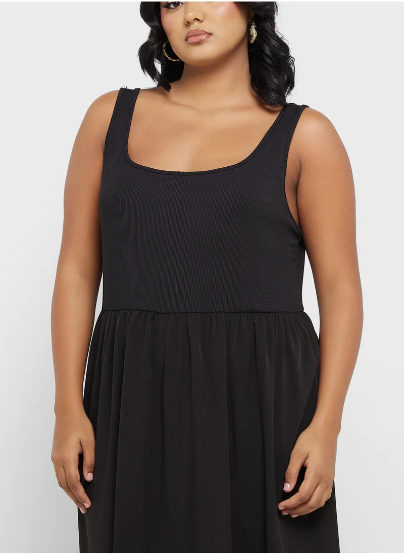 جينجر بلس Black A-Line Dress