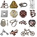Joyeee 15 Pcs Brain Teaser Metal Wire Puzzles Mind IQ Test Unlock Toy Interlock Challenge Puzzle Game Educational Toy Gift for Boys Girls Teens Adults A - Image 2