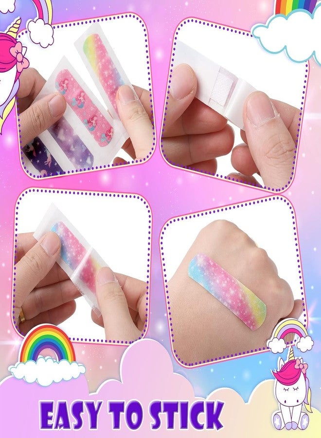 Qutipek Waterproof Bandage For Kids - 50 PCS Band Aid For Kids Bandaid Strips With Cute Designs Bandages For Wounds - Skin-Friendly For Kids - Image 3