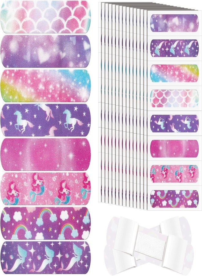 Qutipek Waterproof Bandage For Kids - 50 PCS Band Aid For Kids Bandaid Strips With Cute Designs Bandages For Wounds - Skin-Friendly For Kids - Image 1