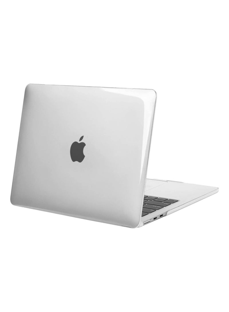 متوافق مع حافظة MacBook Air مقاس 13.6 بوصة إصدار 2024 2023 2022 M3 A3113 M2 A2681 مع شاشة Liquid Retina ومعرف اللمس، غطاء حماية من البلاستيك الصلب، شفاف كريستالي - Image 1
