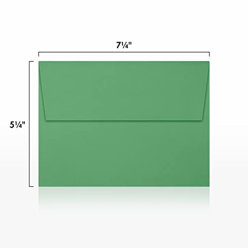LUXPaper A7 Invitation Envelopes | Peel & Press | 5 1/4" x 7 1/4" | Holiday Green | 80lb. Text | 50 Qty - Image 3