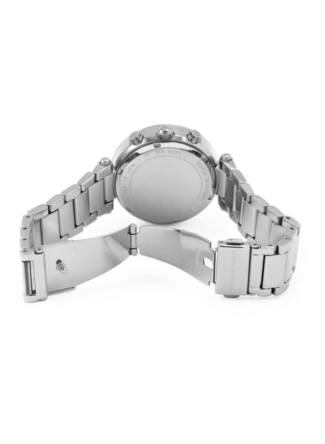Michael Kors Women Stainless Steel Chronograph Wrist Watch MK5353 - Image 3