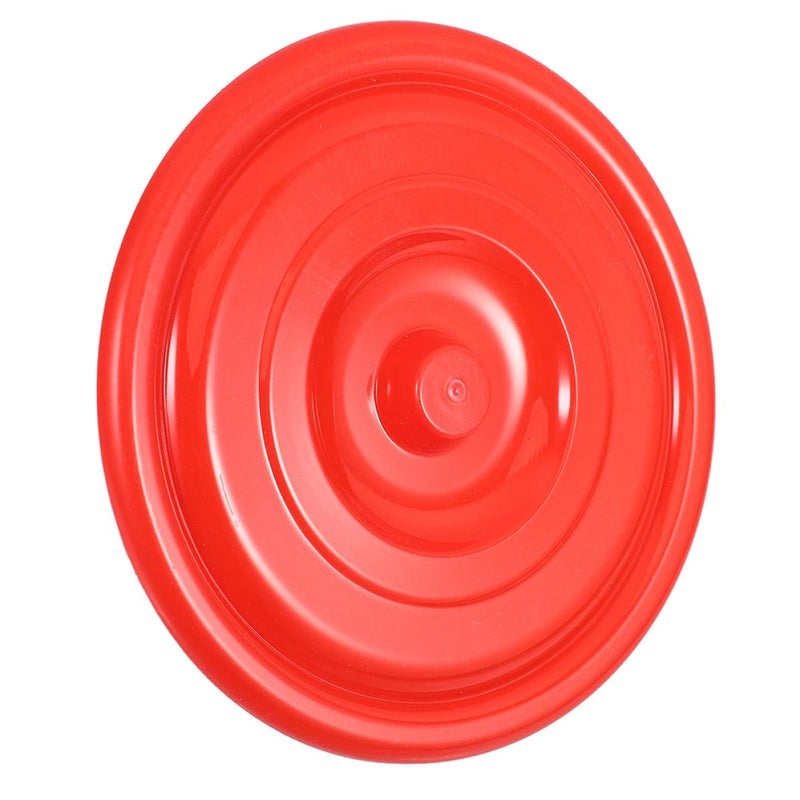 23cm Red Plastic Bucket Lid Replacement For Trash Can Waste Bin Cover Seal - Image 2