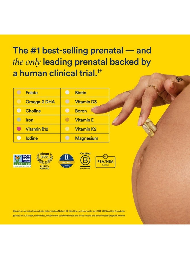 Ritual Essential for Women Prenatal Multivitamin: Folate & Choline for Neural Tube Support, Omega-3 DHA for Fetal Brain Development, Iron, Calcium-Helper D3 & K2, Non-GMO, Vegan, Mint, 30 Days - Image 2
