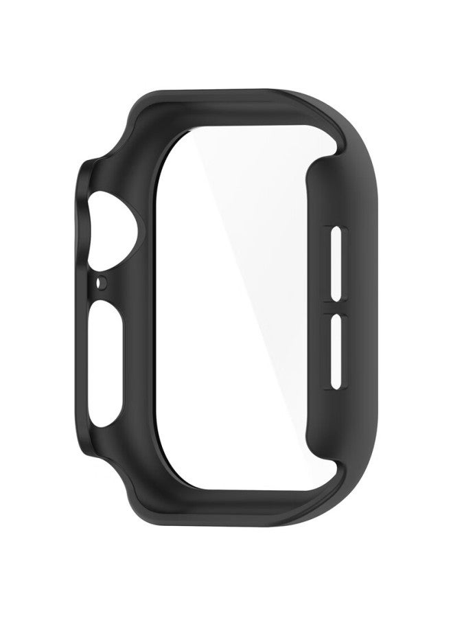 Kmaxai Compatible With Apple Watch S10 Protective Film + Case, All-in Full Coverage, For Apple Watch 10 42mm Screen Protector & Protective Case, Hard Shell + Tempered Glass, Black - Image 5