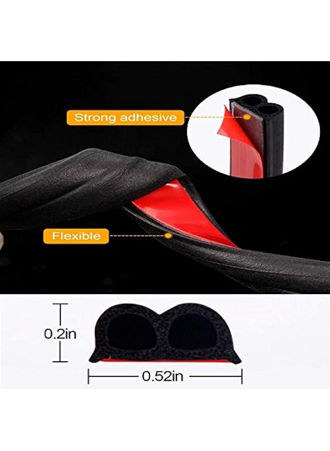 FYLX 32FT Universal Car Weather Stripping Self Adhesive Automotive Door Rubber Weather Draft Seal Strip for Car Window Door Engine Cover Noise Insulation - Image 4