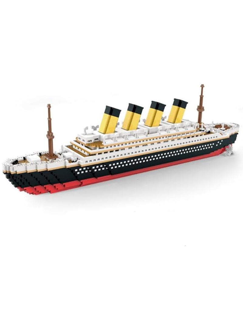 Titanic 3D Plastic Model Ship Building Blocks Micro Mini Building Blocks Toy Kit for Adults and Kids Build Your Own Classic Cruise Ship Kids Gift  - Image 1