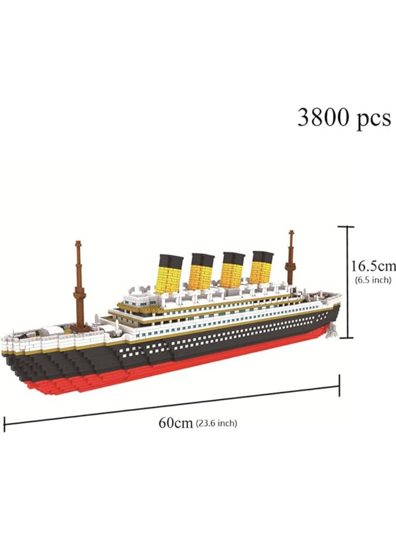 Titanic 3D Plastic Model Ship Building Blocks Micro Mini Building Blocks Toy Kit for Adults and Kids Build Your Own Classic Cruise Ship Kids Gift  - Image 2