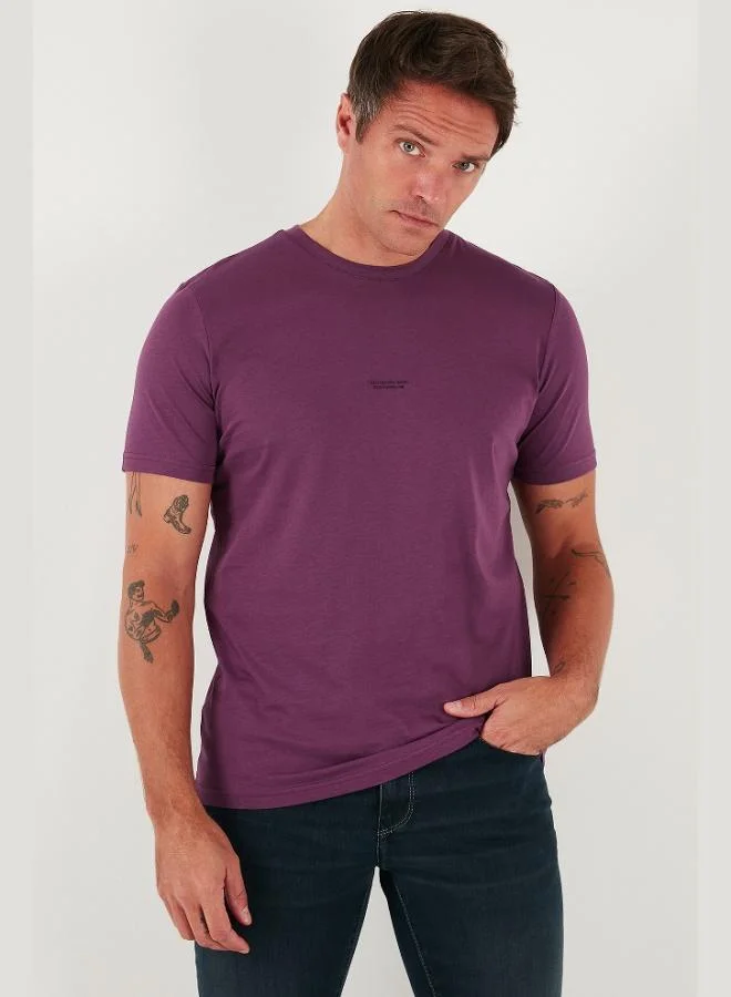 Buratti Buratti Detailed Cotton Regular Fit Crew Neck T-Shirt Men's T-Shirt 59020203