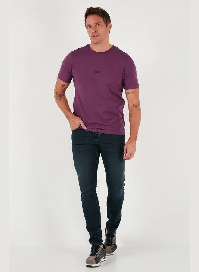 Buratti Buratti Detailed Cotton Regular Fit Crew Neck T-Shirt Men's T-Shirt 59020203