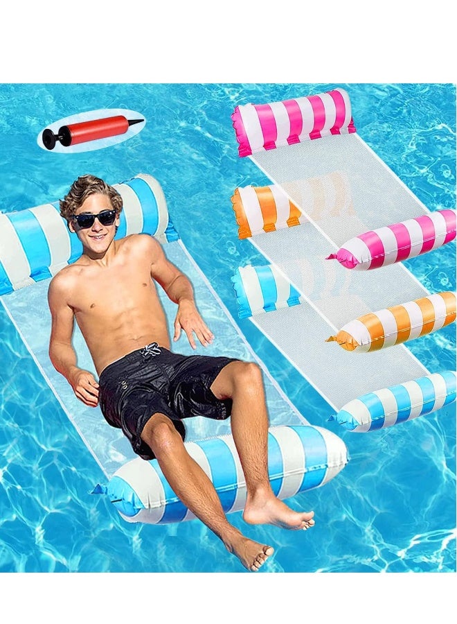 Pool Floats, 3 Packs Swimming Pool Floats for Adults, Pool Float & Water Hammock, Multi-Purpose, Inflatable Pool Floats for Adults - Image 1
