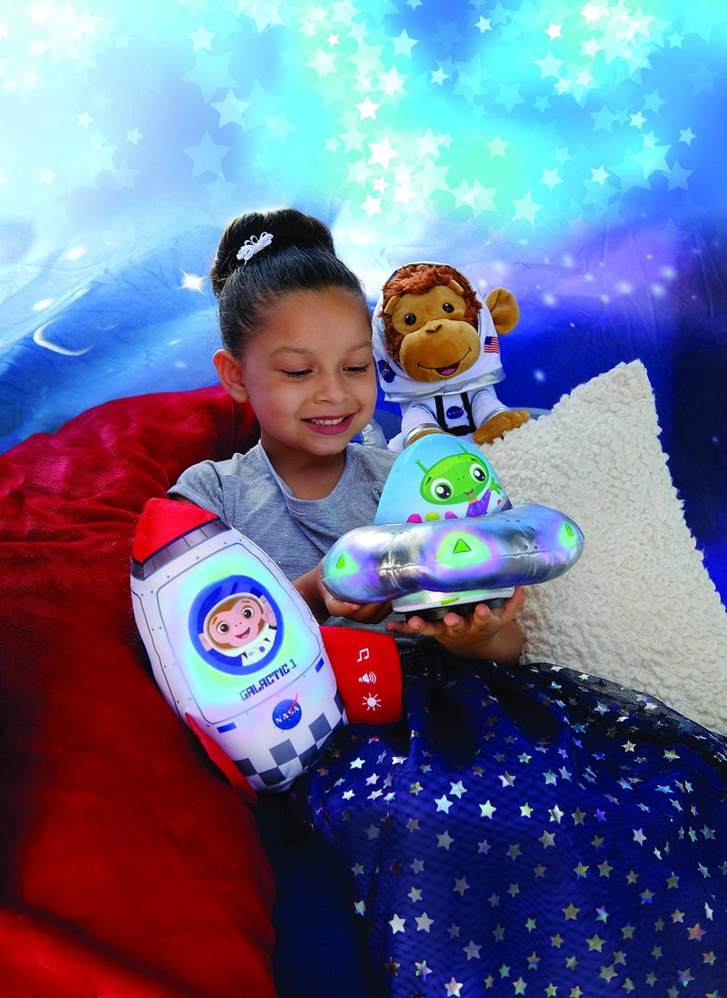 Cuddle Barn  Astro The Monkey  Animated Stuffed Animal Plush Toy  Blast Off Adventures Twirls and Makes Cute Sounds 9 inches - Image 3