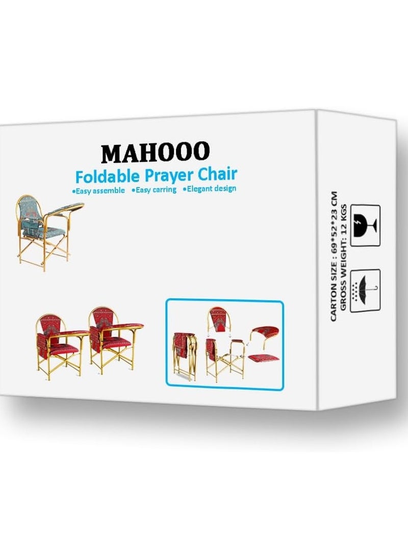 REBENUO Prayer Chair red color  - Image 2