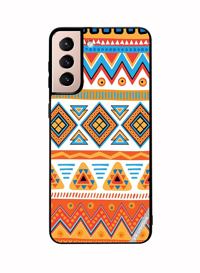 VR CREATIVE Protective Case Cover For Samsung Galaxy S21 5G Mandala Design Multicolour - Image 1