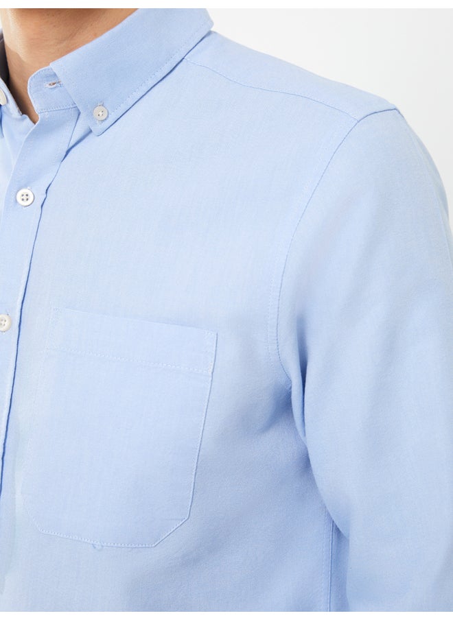 LC WAIKIKI - Regular Fit Long Sleeve Oxford Men's Shirt - Image 1