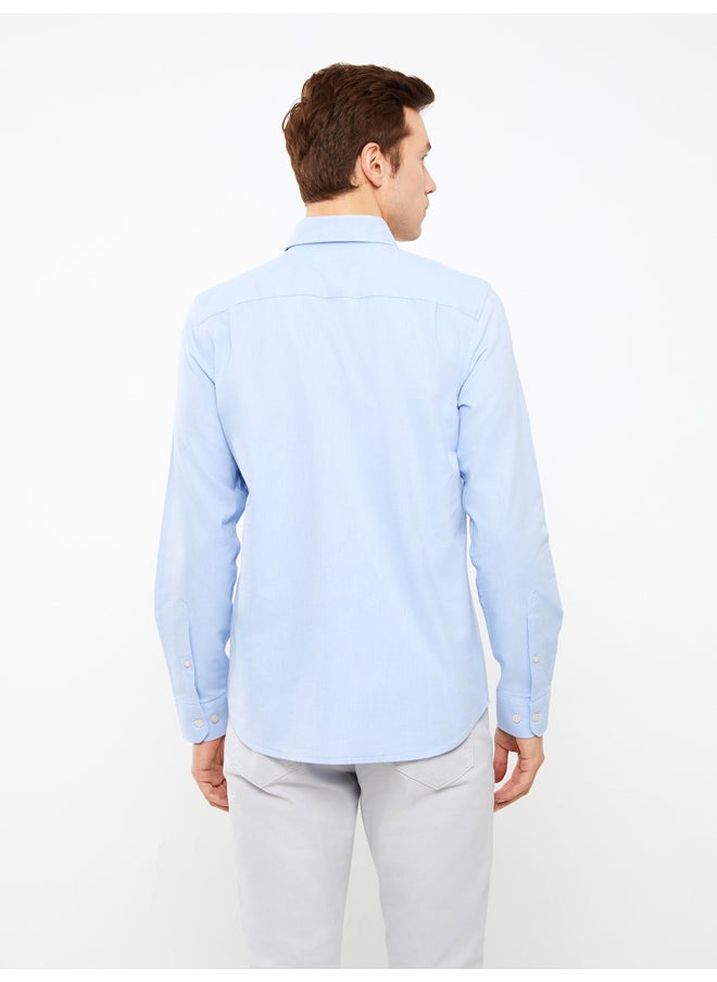 LC WAIKIKI - Regular Fit Long Sleeve Oxford Men's Shirt - Image 1