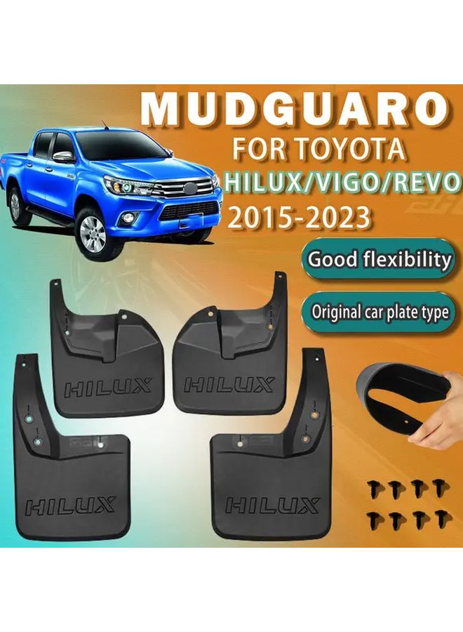 4Pcs Mudguards For Toyota Hilux Vigo Revo 2015 2023 Anti Scratch Protection - Image 1