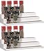 Cq acrylic 2 Pack Spice Rack Organizer for Pantry145 Inch Tiered Seasoning Can Shelf Organizer For CabinetWhite - Image 2