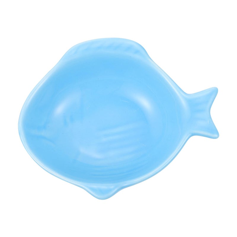 Ceramic Fish Shaped Dipping Sauce Dish For Mustard Vinegar Oil Chili Party Use - Image 2