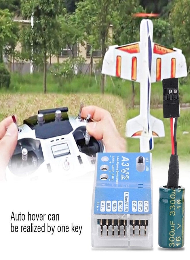 Jadeshay RC Flight Controller, F50A 3 Axle Gyro A3 V2 Flight Controller System, One Key Auto Hover, Multi Mode, HV Support, Ideal for RC Fixed Wing Airplane Enthusiasts - Image 2