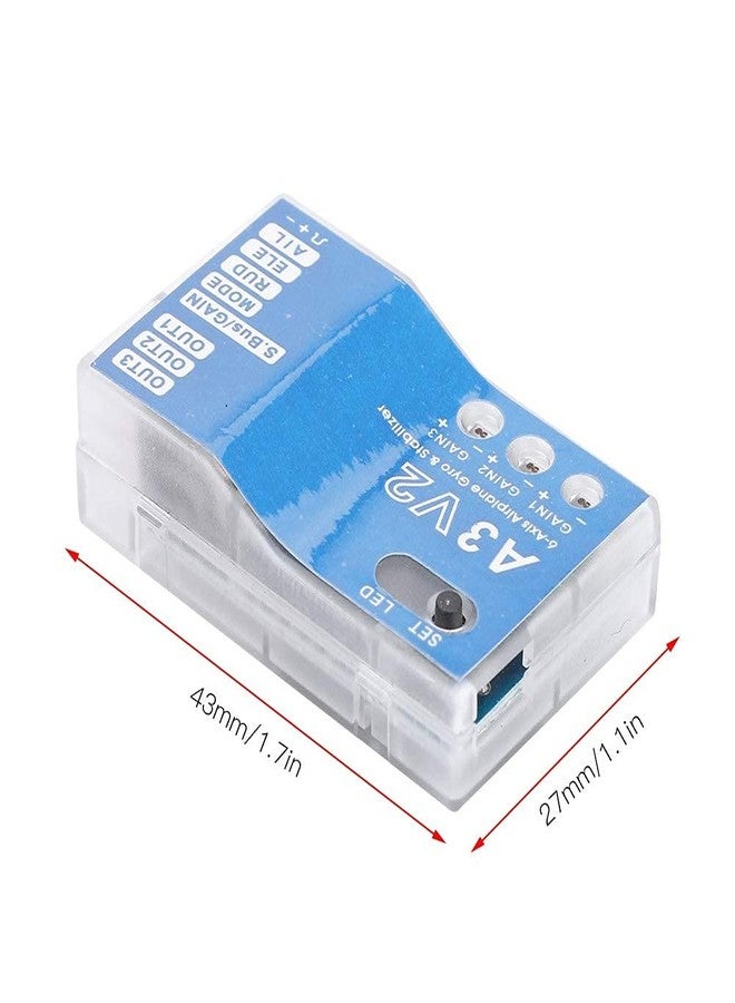 Jadeshay RC Flight Controller, F50A 3 Axle Gyro A3 V2 Flight Controller System, One Key Auto Hover, Multi Mode, HV Support, Ideal for RC Fixed Wing Airplane Enthusiasts - Image 5