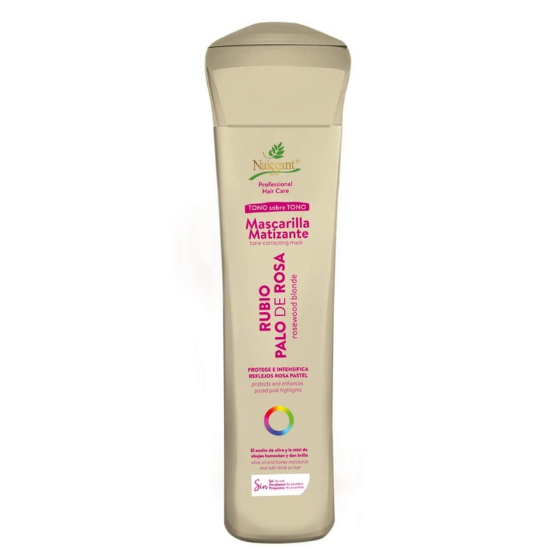 naissant Rose Gold Hair Toning Mask  Color Depositing  Moisturize Refresh  Neutralize Brassy Tones  Paraben Ammonia  Sulfate Free  ProVitamin B5 Olive Oil  Honey Palo de Rosa 101 Fl Oz