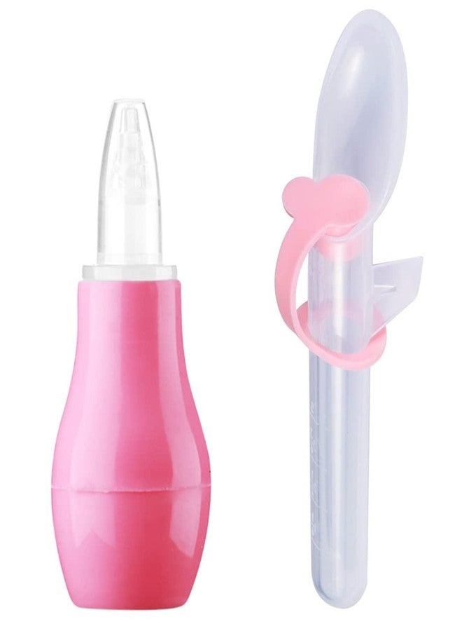 Alya The Cheeky Kidzz Baby Nasal Nose Aspirator Vacuum Nose Suction with Baby Feeding Medicine Spoon Teether BPA Free (Design 46) - Image 1