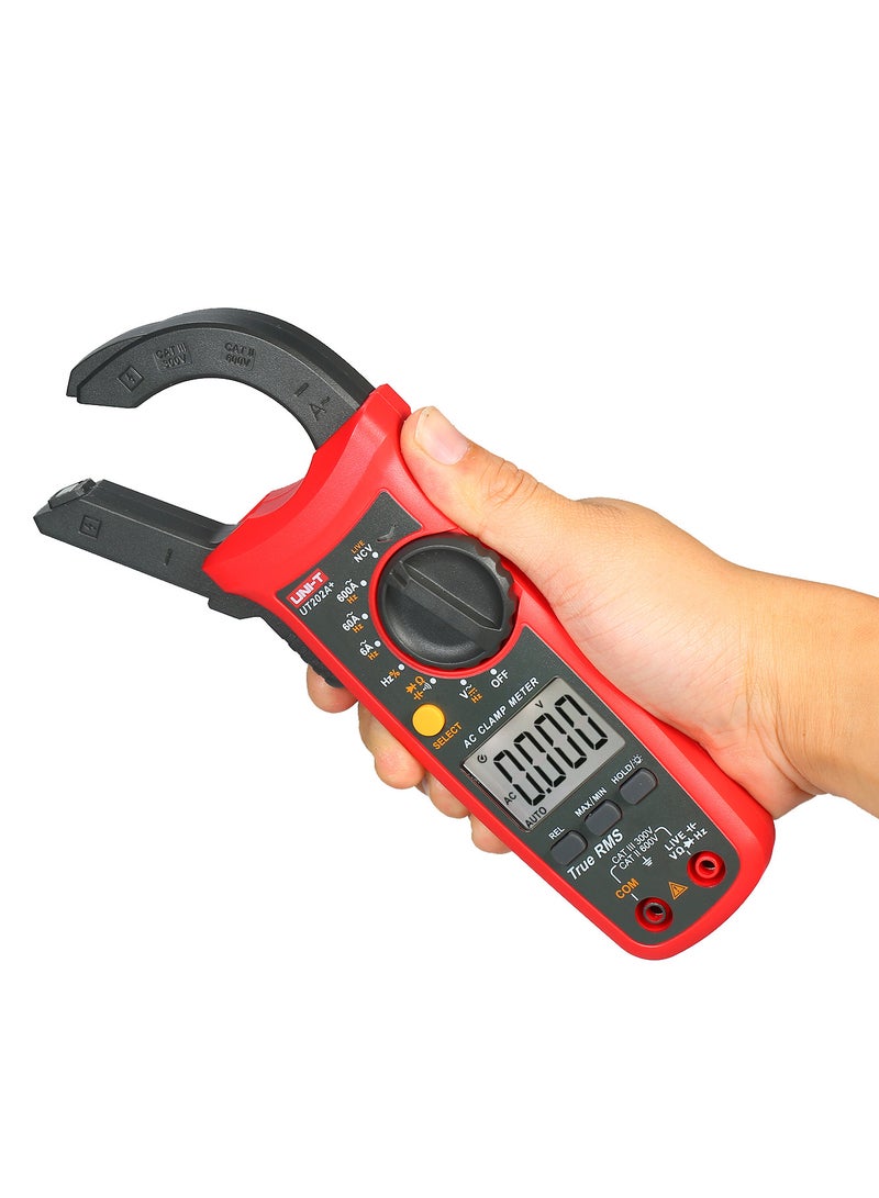 UT202A+ 6000 Counts Digital Clamp Meter True RMS Multimeter Clamp Ammeter Voltage Meter NCV Test Universal Meter Tester AC Current Clamp Tester Measuring Relative Value Capacitance Frequency Duty Cycl - Image 3