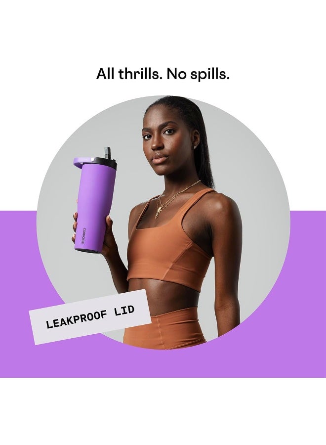 CORKCICLE كوب كوركسيكل جو XL معزول مع غطاء وقشة - Image 3