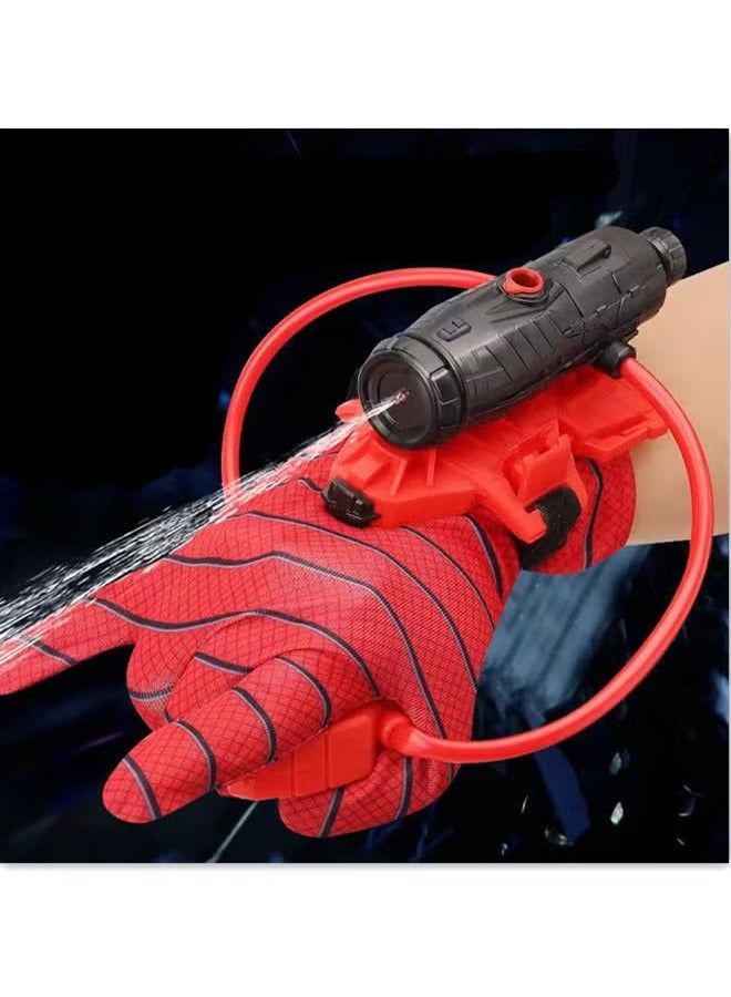 Spider Web Gloves Shooters Costume Toy for Kids Girl Boys, Spiderman Water Gun Cosplay Launcher Action Figure with Wrist Toys Birthday Party Decorations, Children Educational Toys Hero Launcher