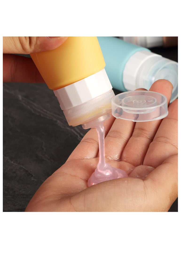 Gemice - Gemice Travel Bottles for Toiletries, Tsa Approved, Travel Size Containers, BPA Free Leak Proof Tubs Refillable Liquid Accessories for Cometic Shampoo and Lotion Soap - Image 1