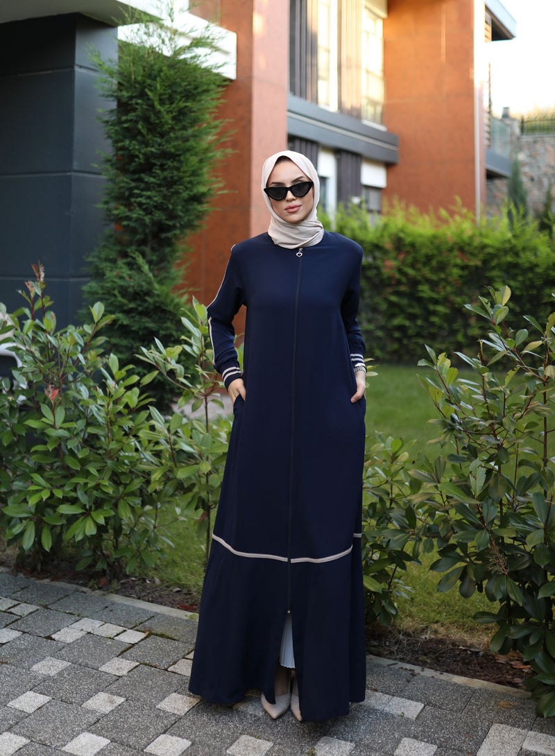 OLUDENIZ Luxurious Turkish-Made Abaya Dress for Girls - A Perfect Blend of Elegance and Modern Sophistication  - Image 4