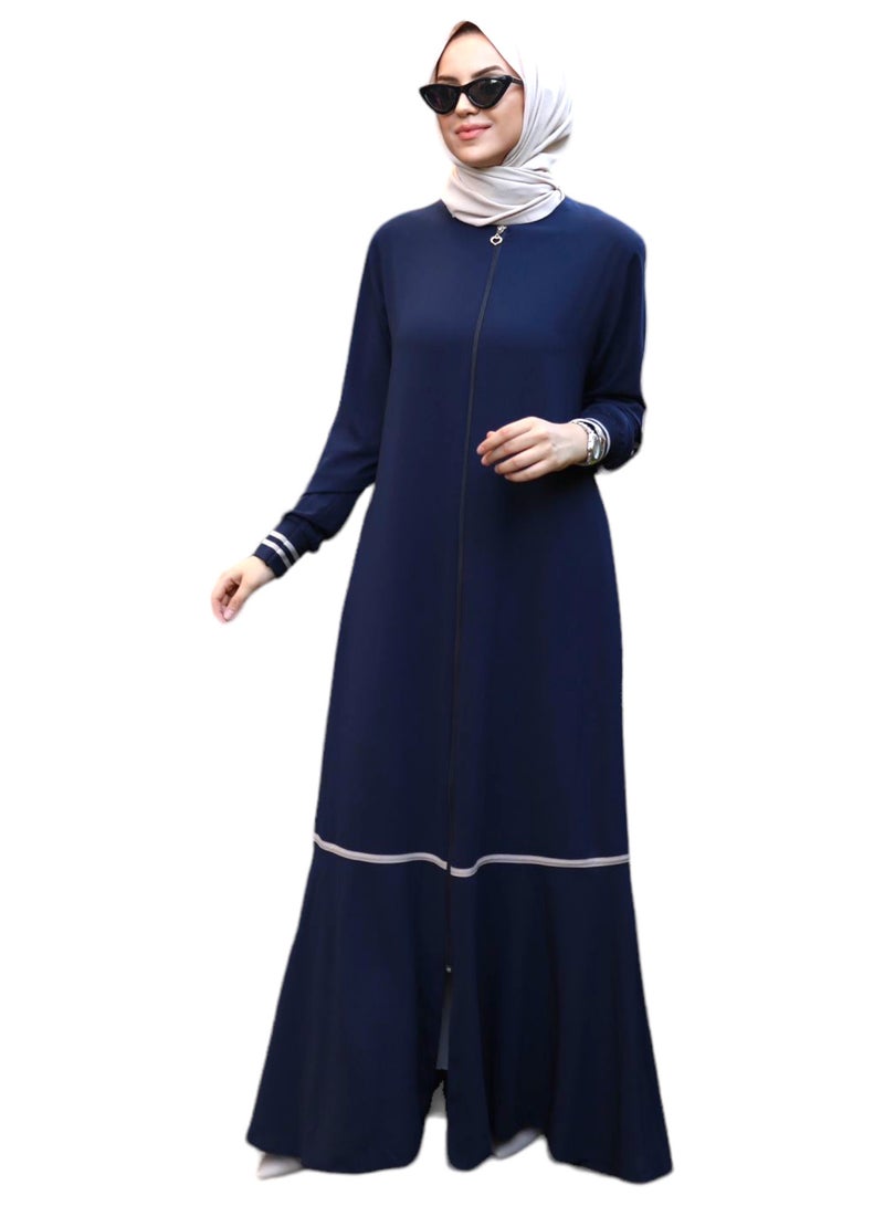 OLUDENIZ Luxurious Turkish-Made Abaya Dress for Girls - A Perfect Blend of Elegance and Modern Sophistication  - Image 1
