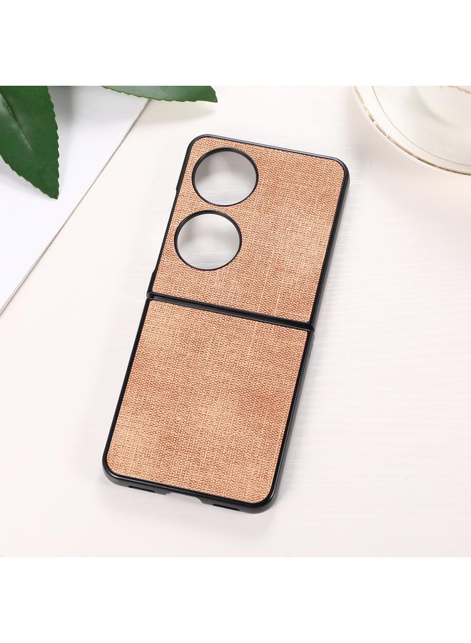 Zaboon Case For Huawei P50 Pocket Brugg Texture PU+TPU+PC Shockproof Phone Case - Image 1