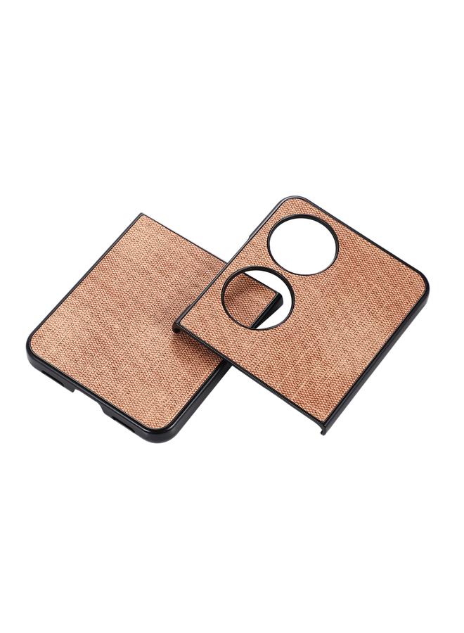 Zaboon Case For Huawei P50 Pocket Brugg Texture PU+TPU+PC Shockproof Phone Case - Image 3