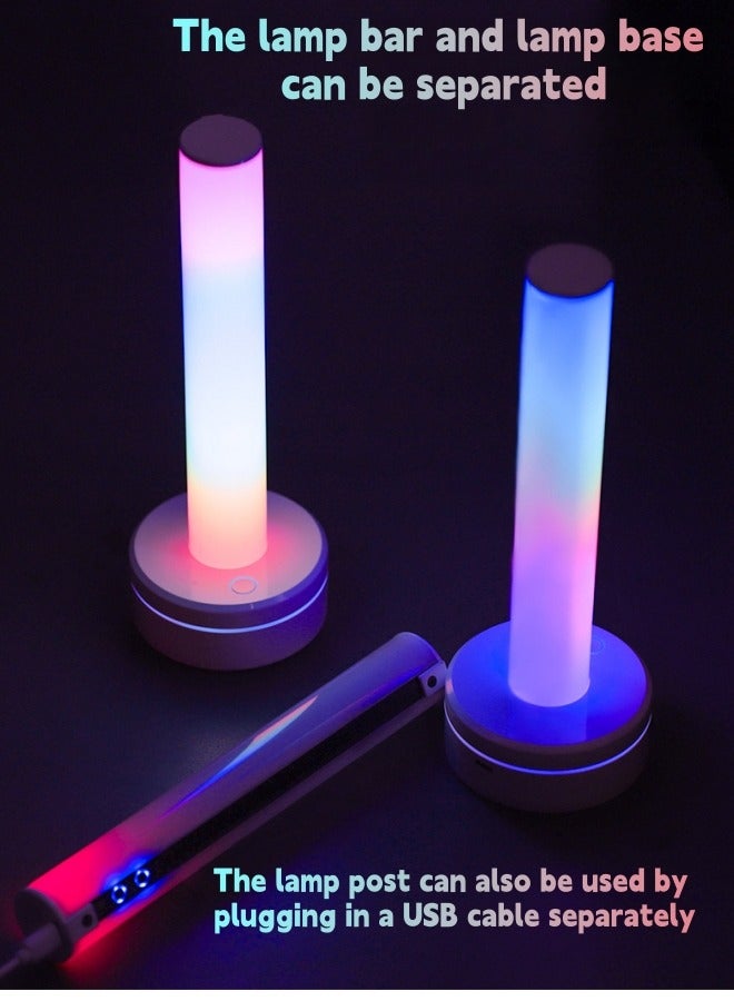 مصباح LED تفاعلي مع الصوت، إضاءة RGB قابلة لإعادة الشحن، 5 أوضاع ضوء ديناميكية و8 ألوان،ديكور رمضان والعيد ، مثالي للألعاب، السيارة، والمنزل - view 5