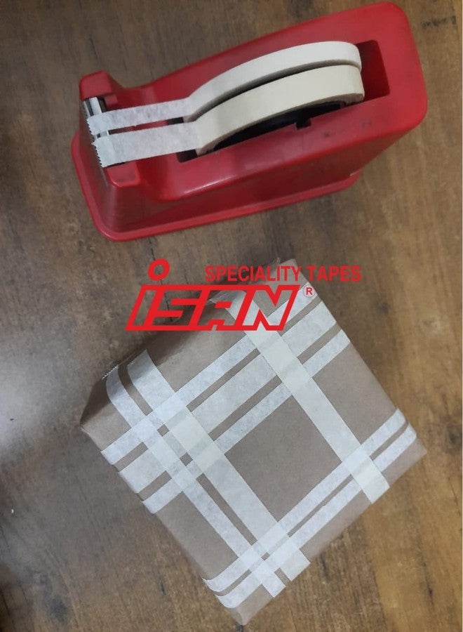 ISAN شريط لاصق ورقي متعدد الأغراض من ISAN®، عرض 8 مم (1/3 بوصة تقريبًا) × طول 20 مترًا (8 قطع) - Image 2