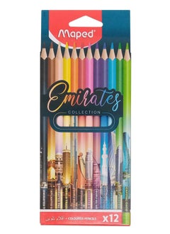 12-Piece Emirates Colouring Pencil Multicolour - pzsku/Z4D207806DD131CEC1D11Z/45/_/1653382331/9b1fadb0-b72c-42fb-922e-288ffc51cd1c