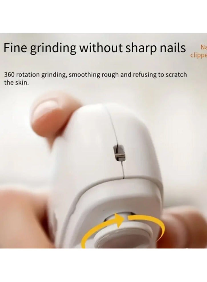 Rechargeable Nail Trimmer Electric Automatic Nail Clipper With Lighting Electric Polishing Nail Clipper（85*68MM） - Image 2