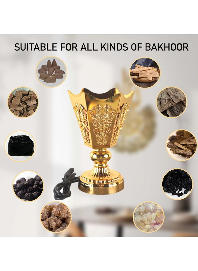 بخور بوسيدين - حامل بخور عود كهربائي ممتاز تصميم فاخر لعطر المنزل والمكتب - Image 1