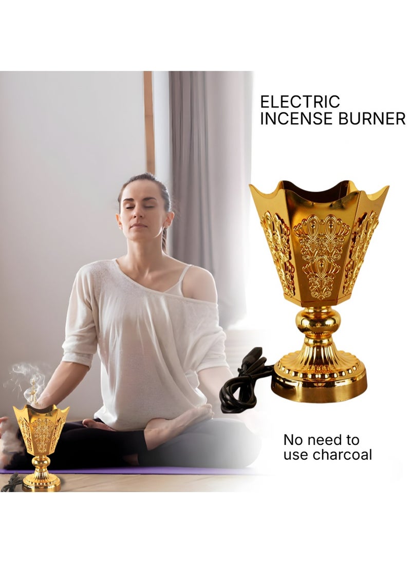 بخور بوسيدين - حامل بخور عود كهربائي ممتاز تصميم فاخر لعطر المنزل والمكتب - Image 1