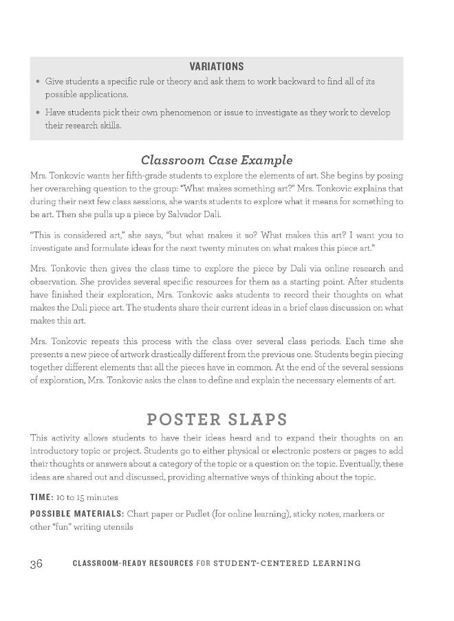 null - Classroom-ready Resources For Student-centered Learning: Basic Teaching Strategies for Fostering Student Ownership, Agency, and Engagement in K-6 Classrooms - Image 1