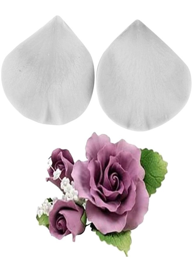 YANQINMS Rose Petals Silicone Fondant Mold Veining Petal Flower Molds For Sugarcraft Cake Decorating Cupcake Topper Candy Chocolate Gum Paste Polymer Clay - Image 1