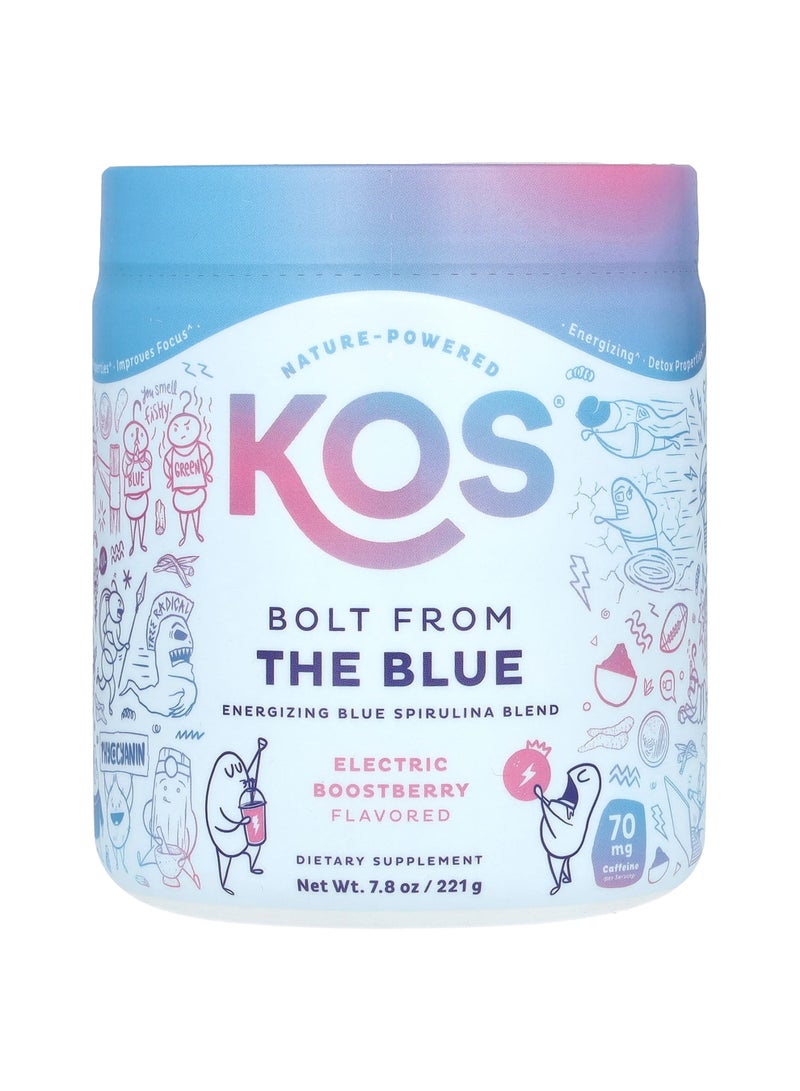 Bolt From The Blue, Energizing Blue Spirulina Blend, Electric Boostberry, 7.8 oz (221 g)