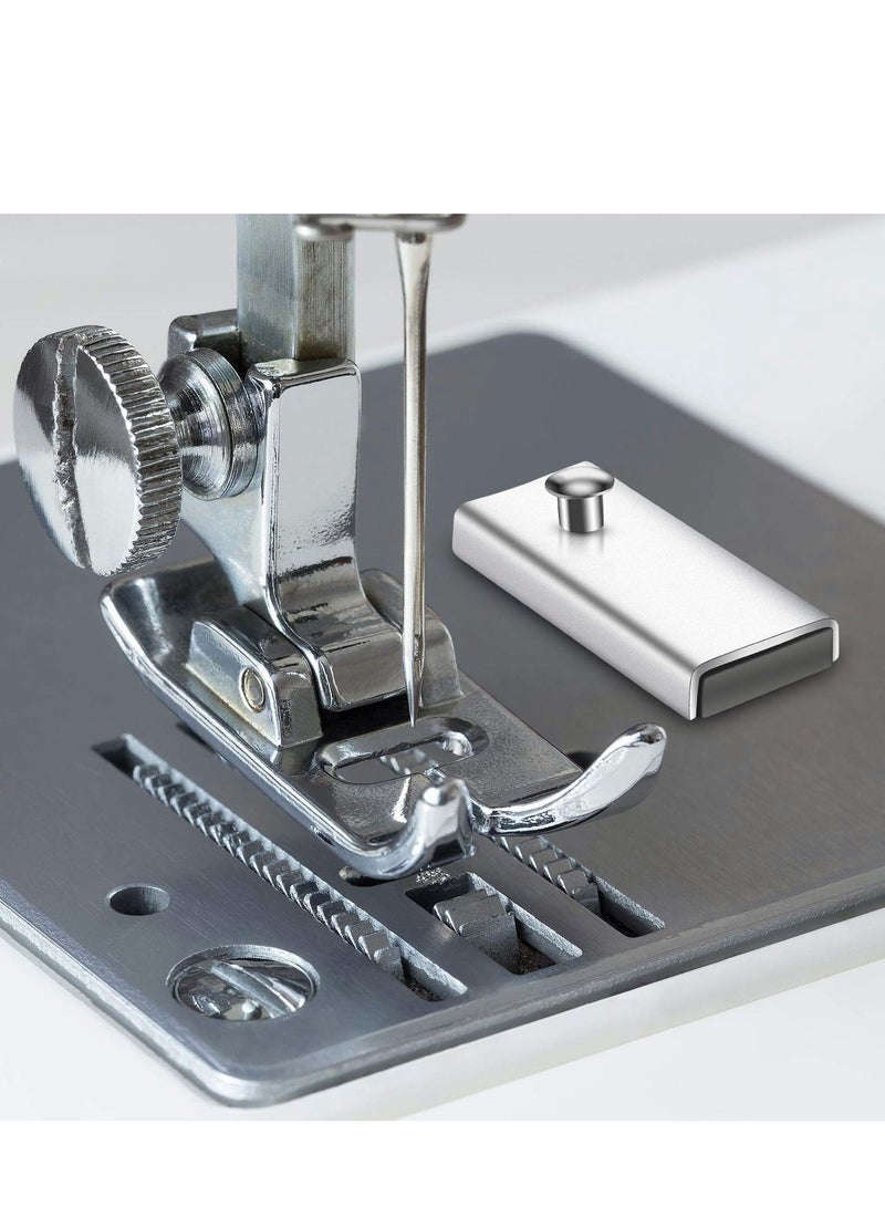 Y&D Magnetic Seam Guide for Sewing Machine, 2 Pcs Straight Metal Gauge Ruler Machine Attachments - Image 5