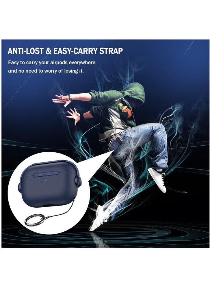 AIR Case for Airpod Pro 2 Case Cover with Lock, for Airpods Pro 2nd Generation Case, Shockproof Cover for AirPods Pro 2 Case Music Kid (Blue) ﻿ - Image 5