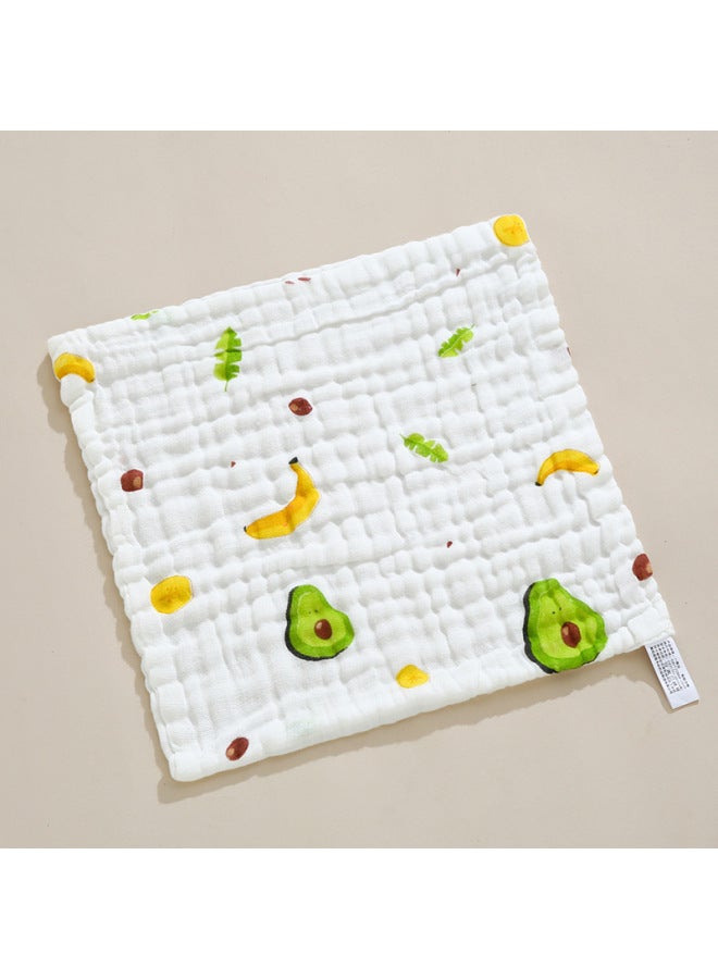 Six Layer Cotton Square Baby Class A High Density Gauze Absorbent Cartoon Printing Children's Towel Cotton