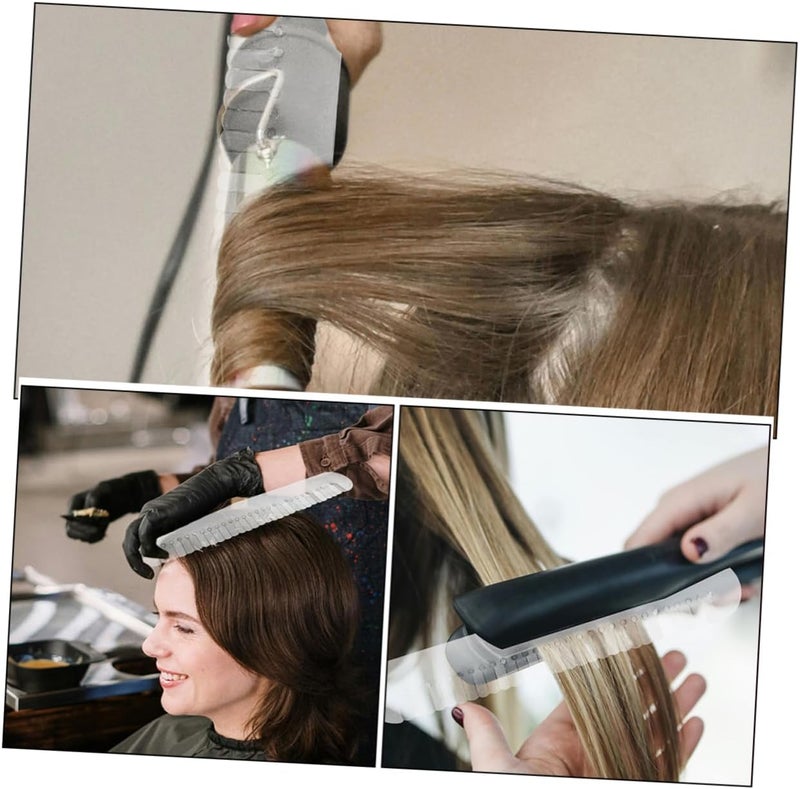 FOMIYES 4pcs Heat Shield Hair Extension Protectors Reliable Bonding Glue Templates Durable Spacers for Salon Use Hair Bonding Glue Protector for - Image 3